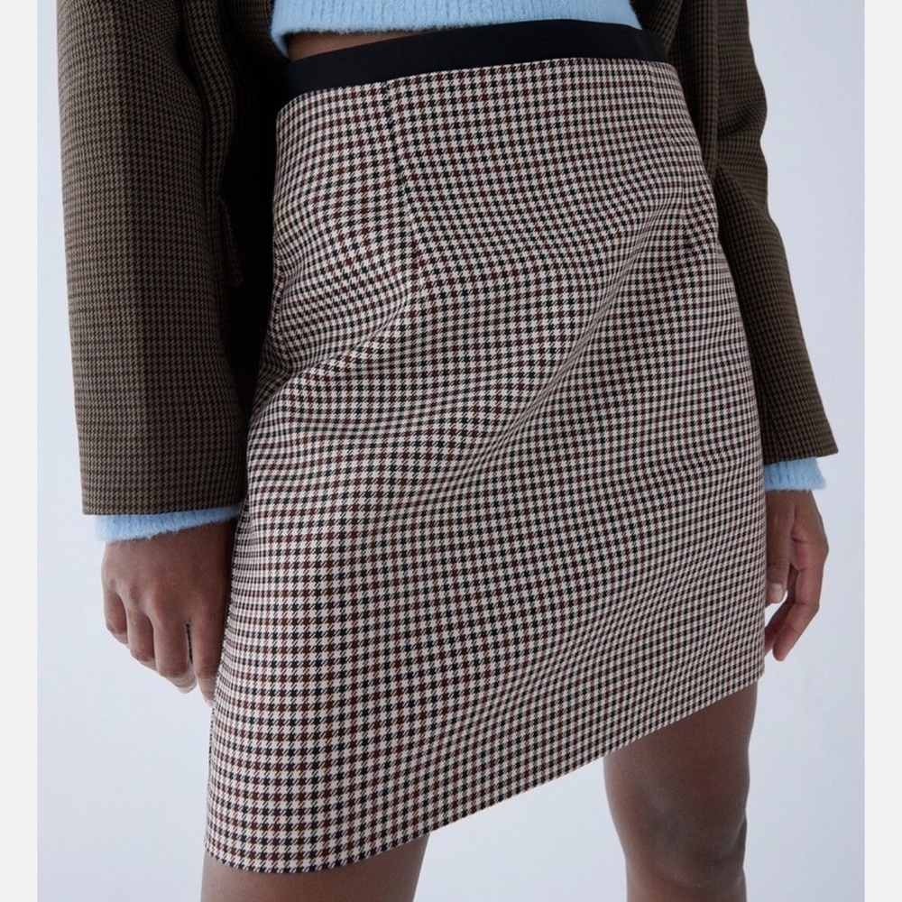 ZARA Plaid Skirt Size Large - Picture 11 of 11